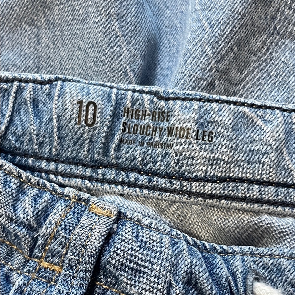 Slouchy wide leg Denim Pants - Picture 2 of 6